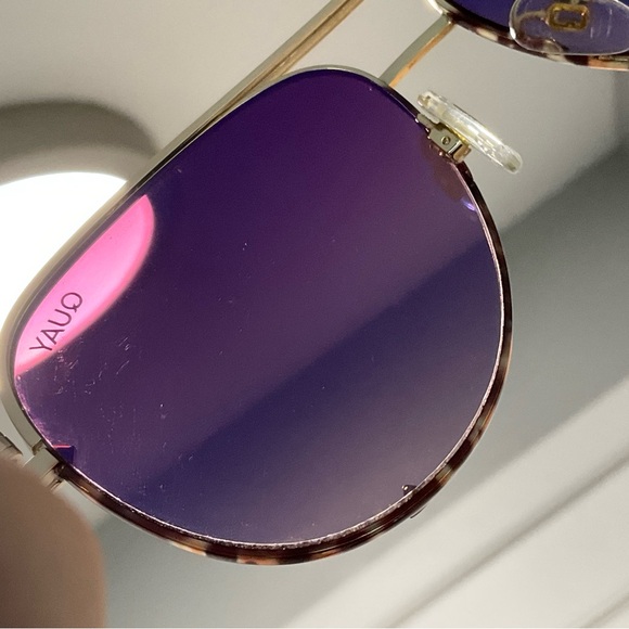 Quay High Key Mini Tortoise/ gold purple lenses Women Sunglasses main image 9